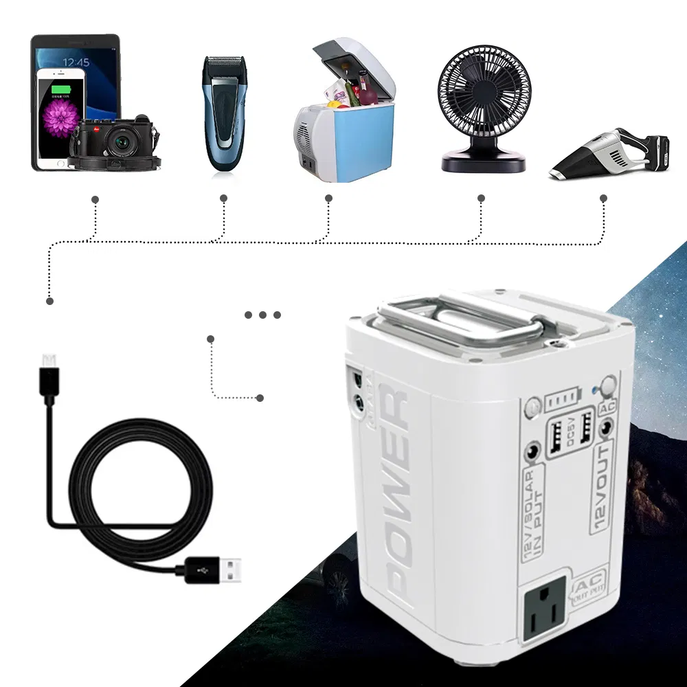 مصنع مولد الطاقة الشمسية بطارية عالية السعة مخرج تيار متردد وتيار مستمر ومنفذ USB نوع-C محطة طاقة محمولة للتخييم في الهواء الطلق