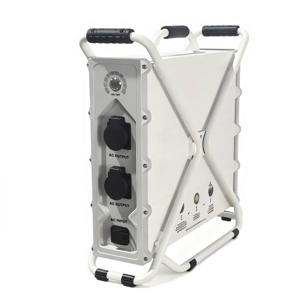3600W محطة طاقة محمولة مصنفة 20000W ذروة للاحتياطي الصناعي والطاقة في الموقع