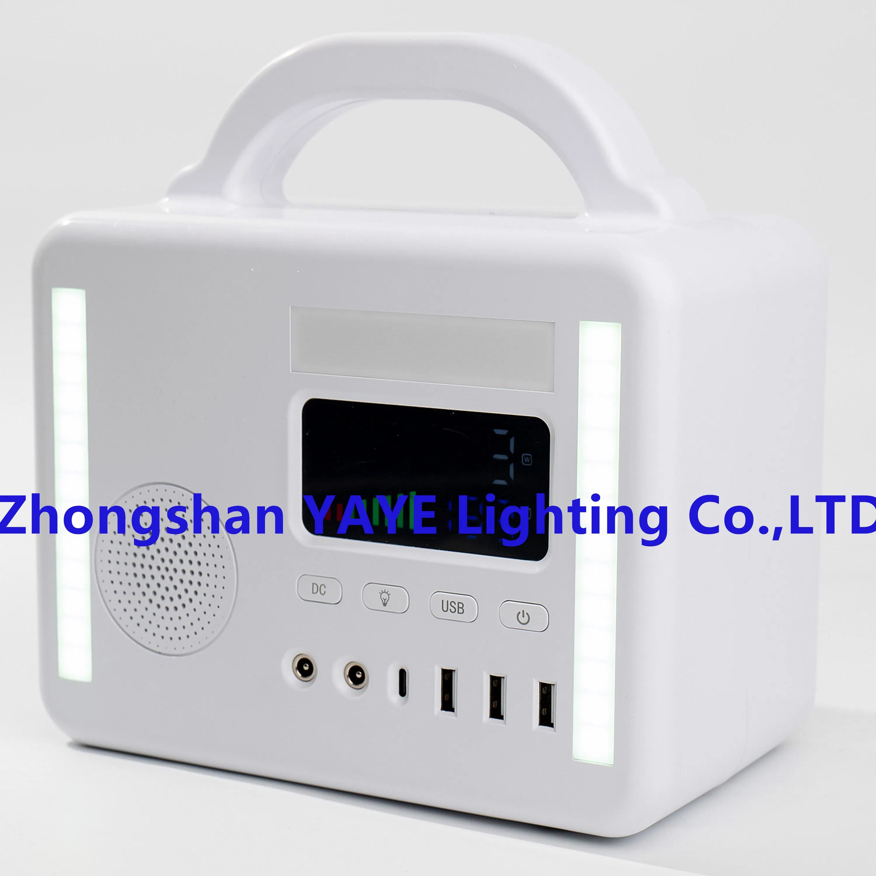 يaye الأكثر سخونة بيع 200W محطة طاقة شمسية طارئة قابلة لإعادة الشحن مع بلوتوث وبطارية ليثيوم /AC220V/110V / 70W شاحن خارجي (12.8V 15AH 192WH)