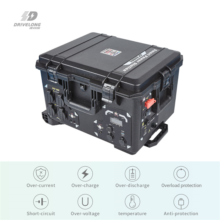 عمل ميداني والتخييم 4000W مولد احتياطي منزلي محطة طاقة محمولة