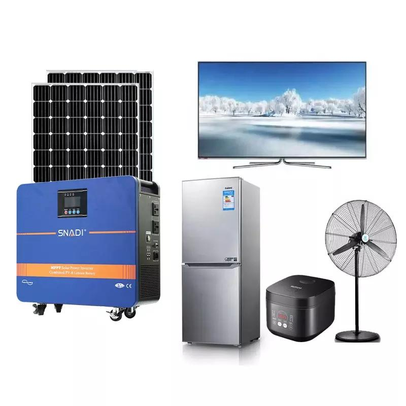 سنايدي بنك طاقة محمول 2200W 2560wh مولد شمسي للتخييم في الهواء الطلق وإمداد الطاقة المنزلية نظام طاقة شمسية