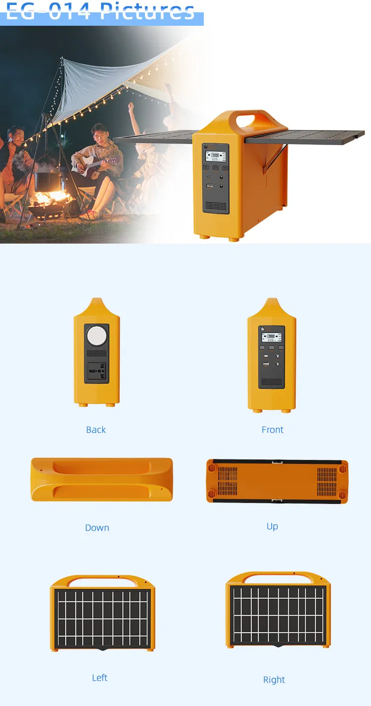 أفضل مبيعات الطاقة المحمولة Station200W-2000W للاستخدام المنزلي 220V محطة الطاقة الشمسية البطارية الخارجية