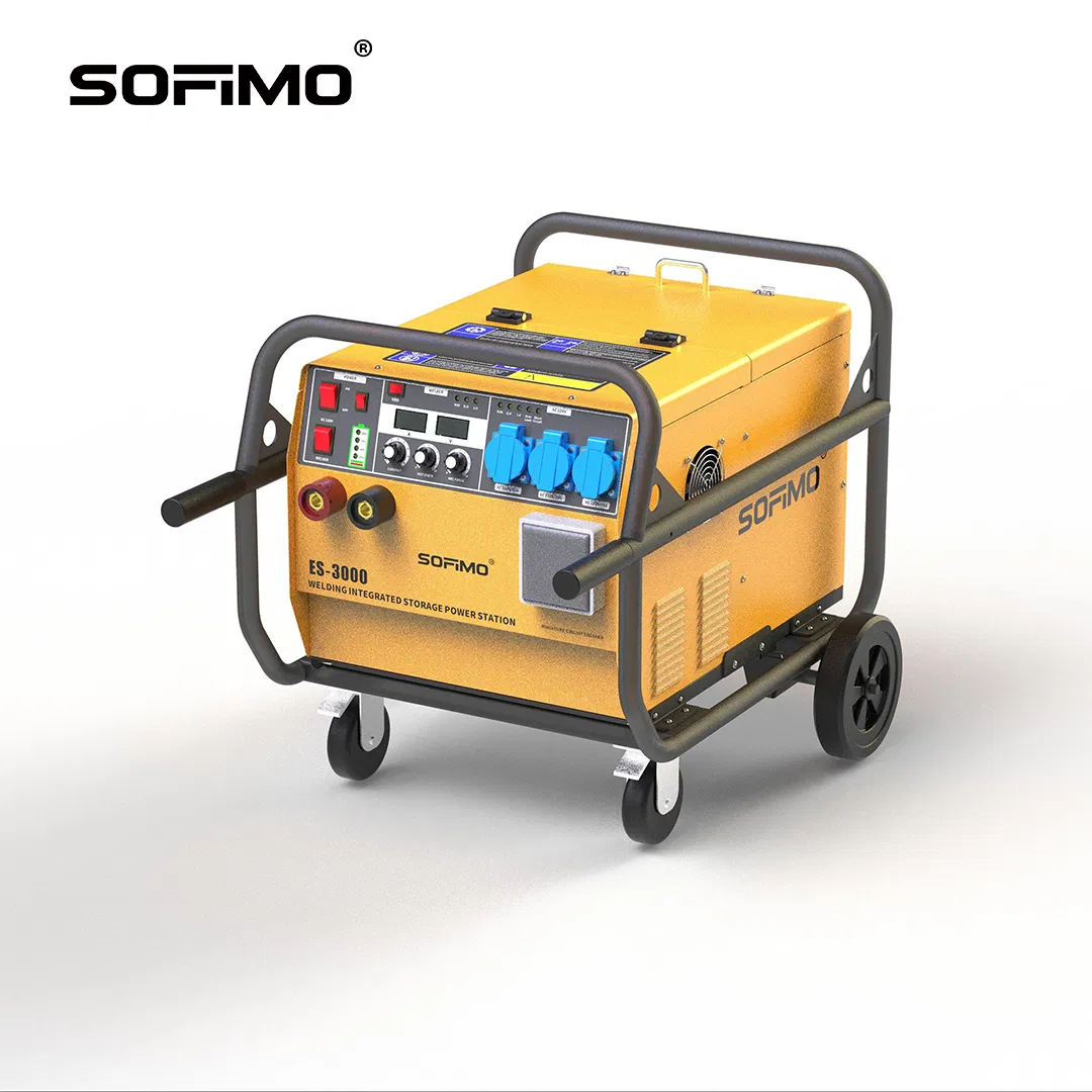 محطة طاقة خارجية ببطارية تعمل بتيار متردد و تيار مستمر 4000W خرج Es3000 مولد وظيفة اللحام تصميم محمول