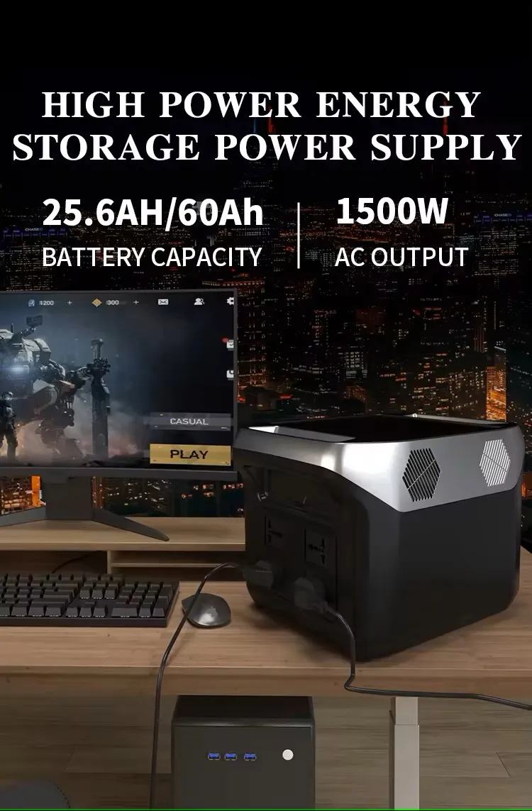 نظام طاقة الطوارئ المنزلية 200W-5000W محطة طاقة شمسية محمولة في الهواء الطلق