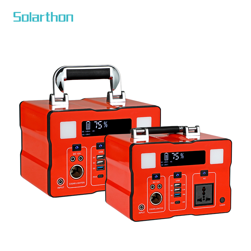 500W مصدر طاقة تخزين الطاقة شحن محطات الطاقة المحمولة القابلة لإعادة الشحن إضاءة محطة الطاقة المحمولة