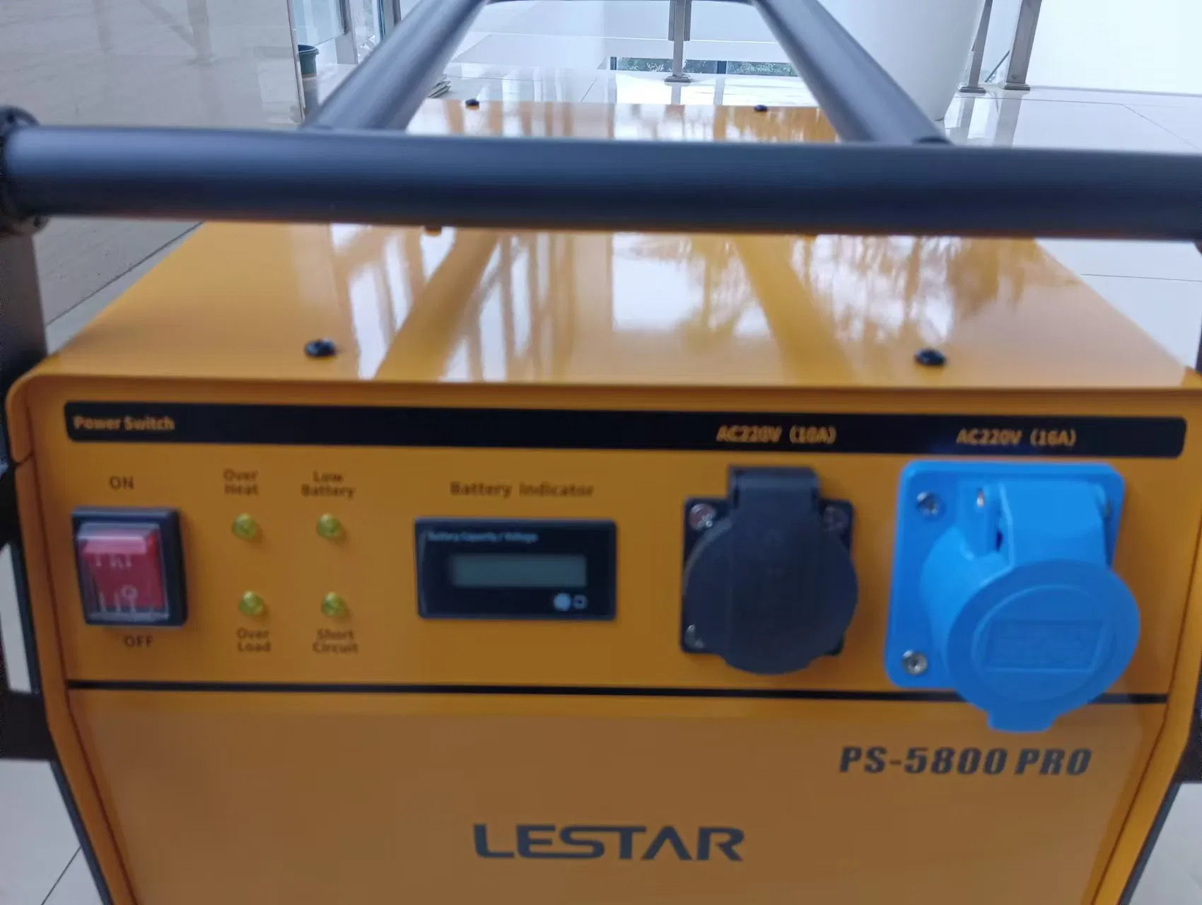 PS-5800PRO محطة طاقة صناعية محمولة تعمل ببطارية ليثيوم، 5627wh, 3000W مستمر / 5000W ذروة موجة جيبية نقية