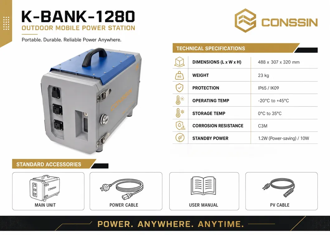 Industrial Mobile Temporary Emergency Backup Supply Power Portable Power Station