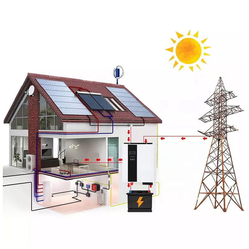 نظام الطاقة الشمسية الكامل مع العاكس الشمسي 10 كيلو وات 20000W محمول 5000W غني 10kw لوحة 15kw خارج الشبكة