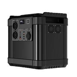بطارية ليثيوم قابلة لإعادة الشحن عالية الطاقة 2000W للتخييم في الهواء الطلق، مصدر طاقة احتياطي منزلي، مولد شمسي محمول، محطة طاقة