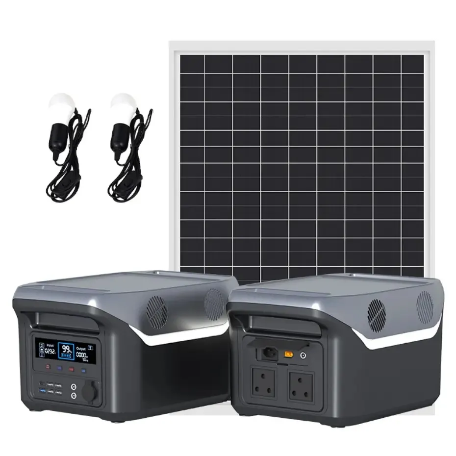 نظام طاقة الطوارئ المنزلية 200W-5000W محطة طاقة شمسية محمولة في الهواء الطلق