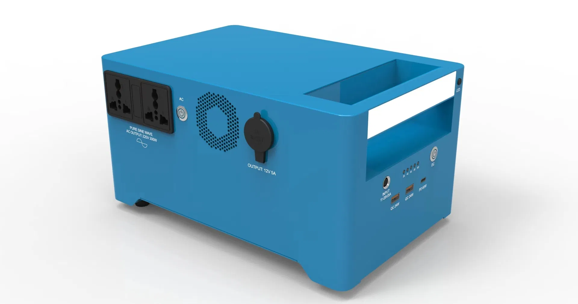 300watts محطة طاقة شمسية محمولة لتخزين الطاقة المنزلية والصناعية