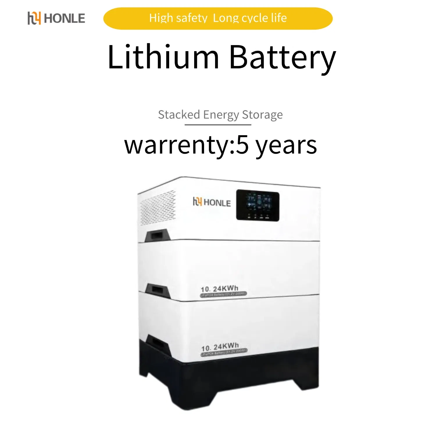 هونلي 200ah 22kw LiFePO4 بطارية، مصممة لحلول الطاقة المنزلية المستدامة، تقدم طاقة عالية الأداء لمحطة الطاقة المحمولة المنزلية خلية ليثيوم