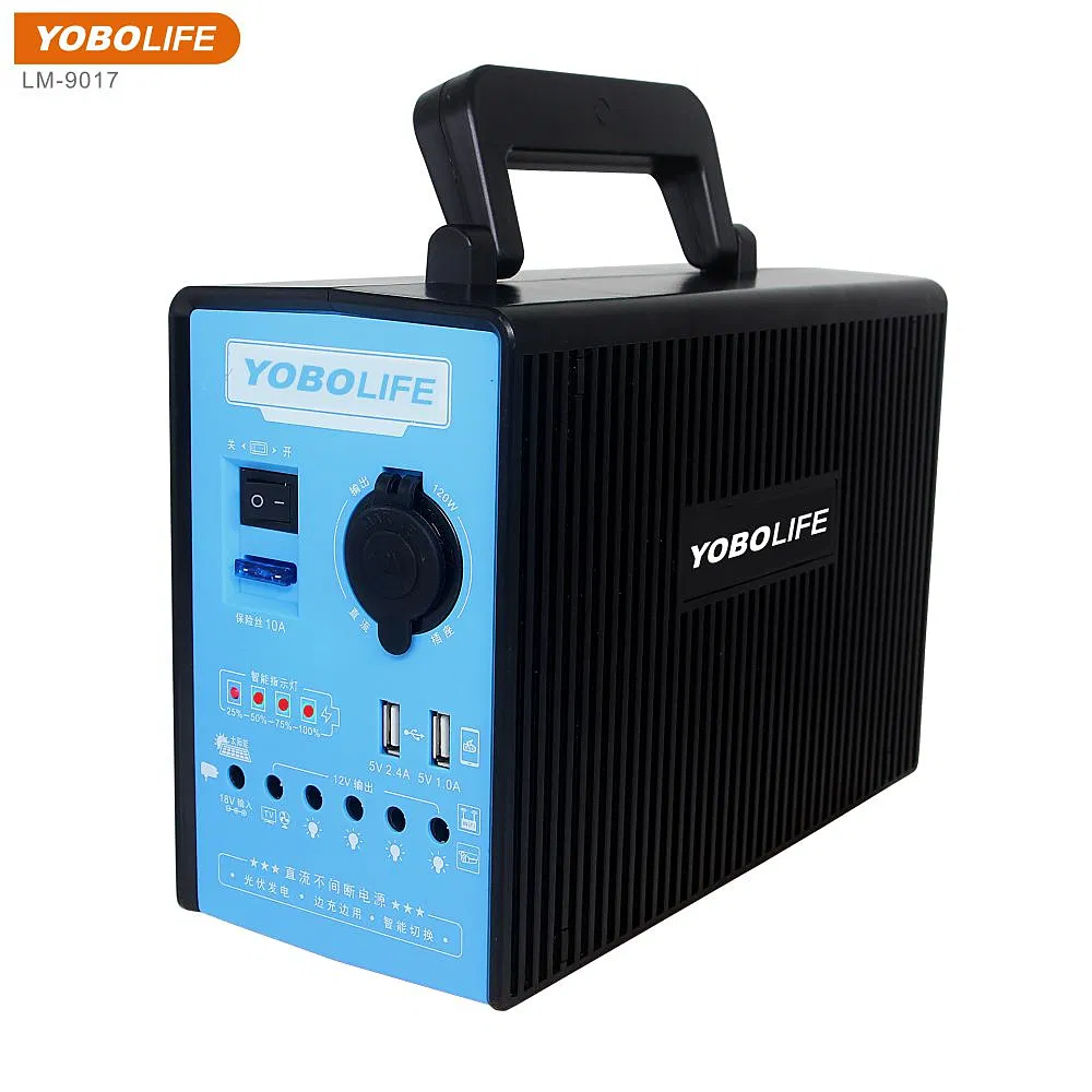 مولد جملة 12V 100W محطة طاقة محمولة صغيرة شاحن نظام الطاقة الشمسية / بنك طاقة خارجي / خرج شحن السيارة