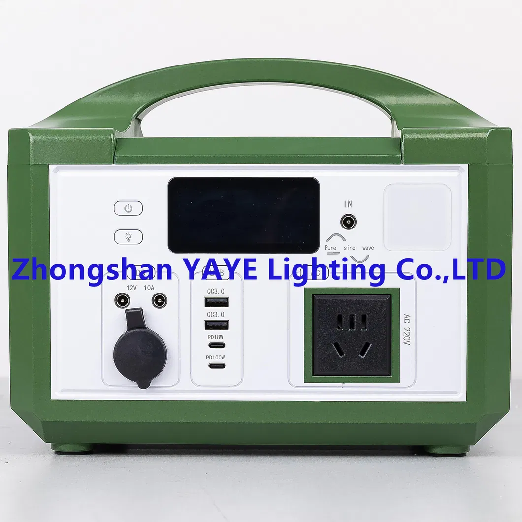 مصدر طاقة محمول/ محطة طاقة محمولة مع Pd60W QC3.0 شهادة RoHS FCC للتخييم/ 200PCS المخزون لكل واط