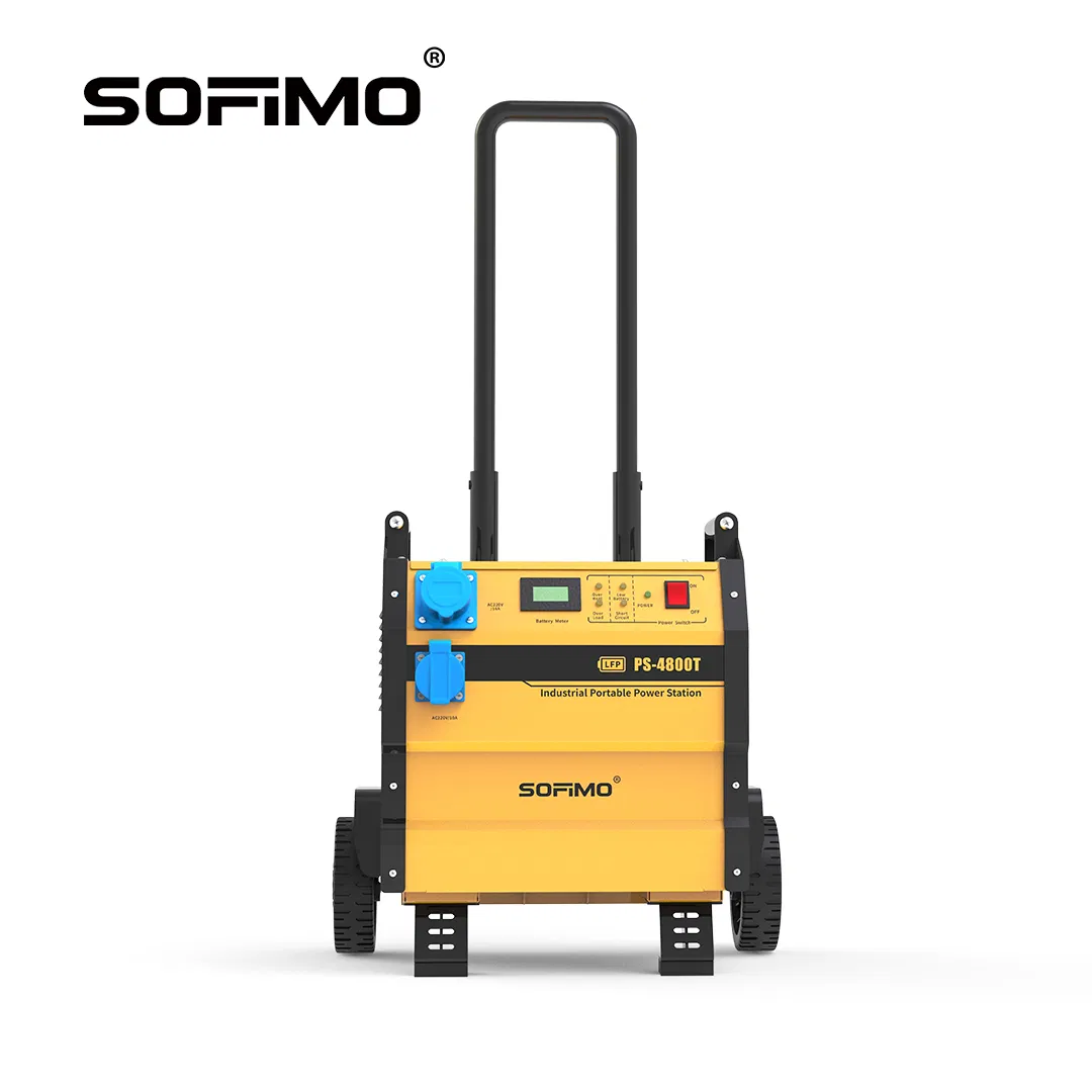 سوفيمو جودة صناعية خفيفة الوزن عالية الكفاءة PS4800t 3500W محطة طاقة محمولة 2662wh إصلاح طارئ