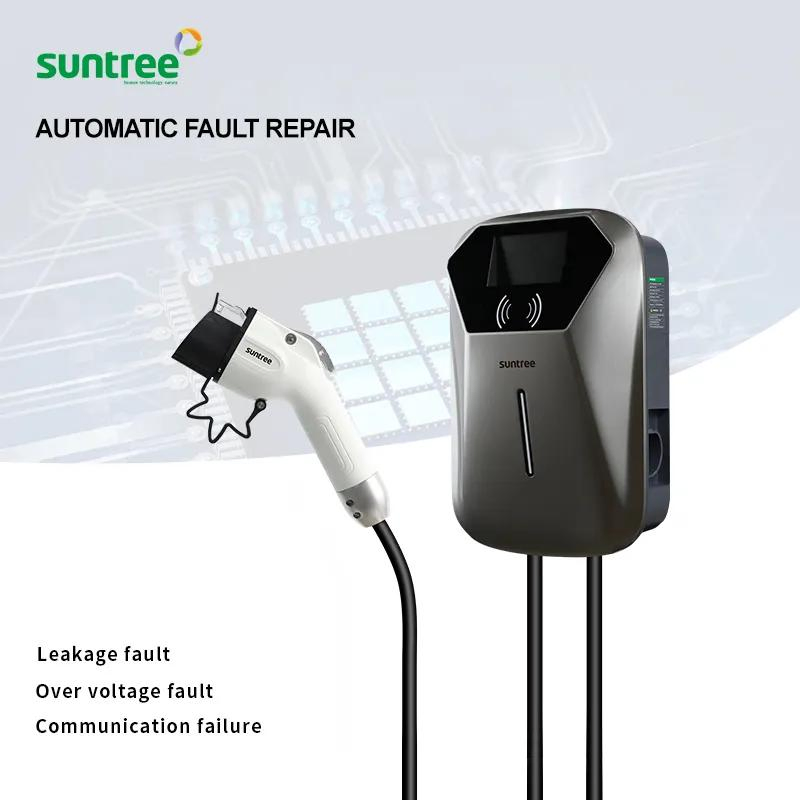 شاحن كهربائي محمول للسيارات الكهربائية 3 محطة شحن حائط 16A 11kw تيار متردد 380V