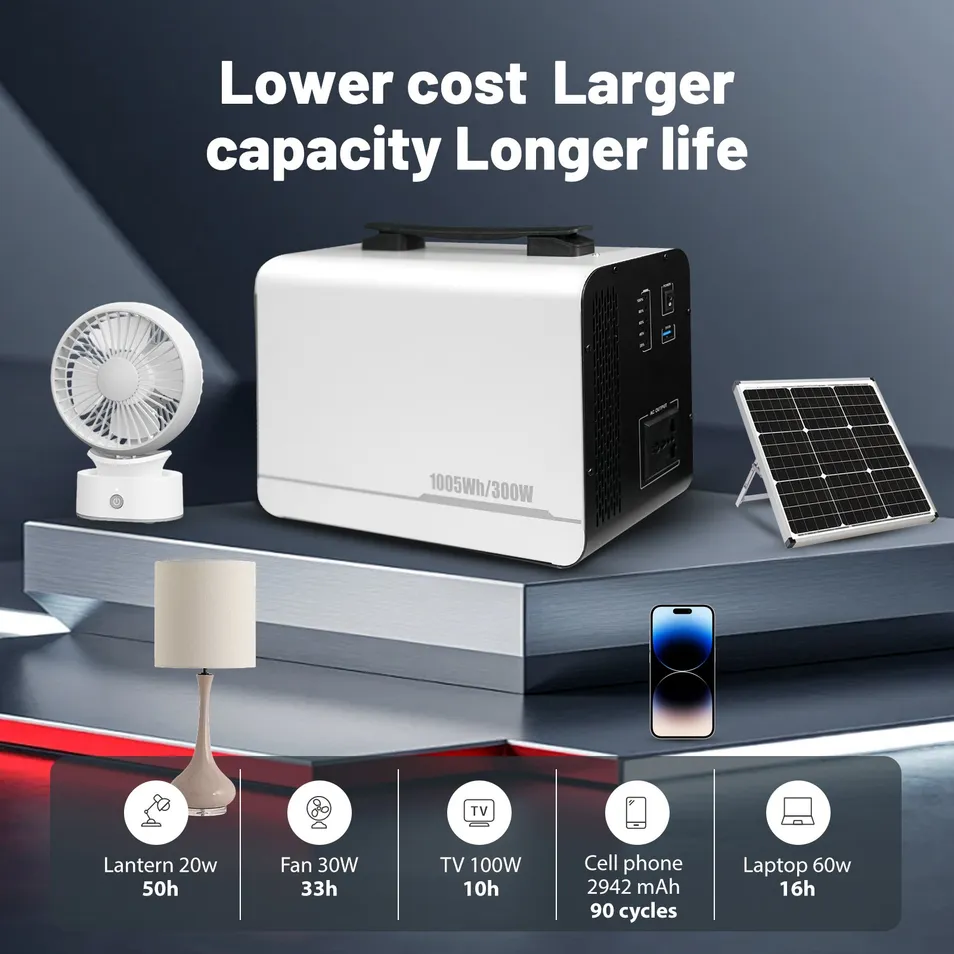 محطة طاقة محمولة 300W 314ah LiFePO4 بطارية تصميم عالي السعة