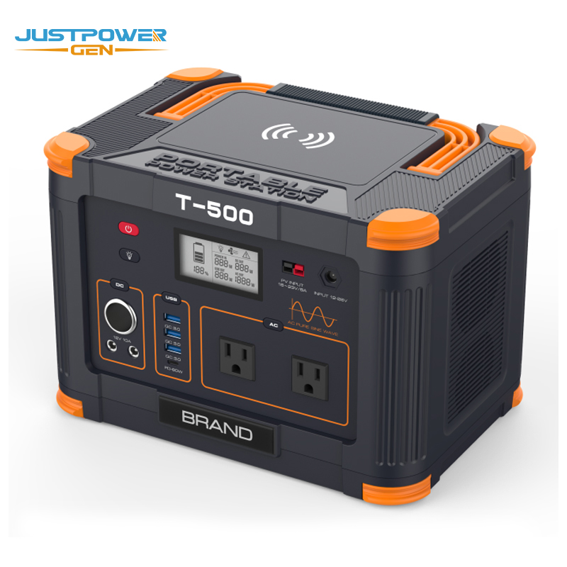 مولد شحن سريع لاسلكي بالطاقة الشمسية 500W 1000W 2000W 220V محطة طاقة محمولة ببطارية ليثيوم