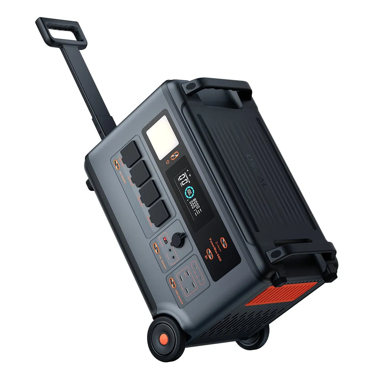 مولد الطاقة الشمسية المحمول 6000W 3600wh محطة الطاقة للاحتياطي المنزلي والنشاطات الخارجية