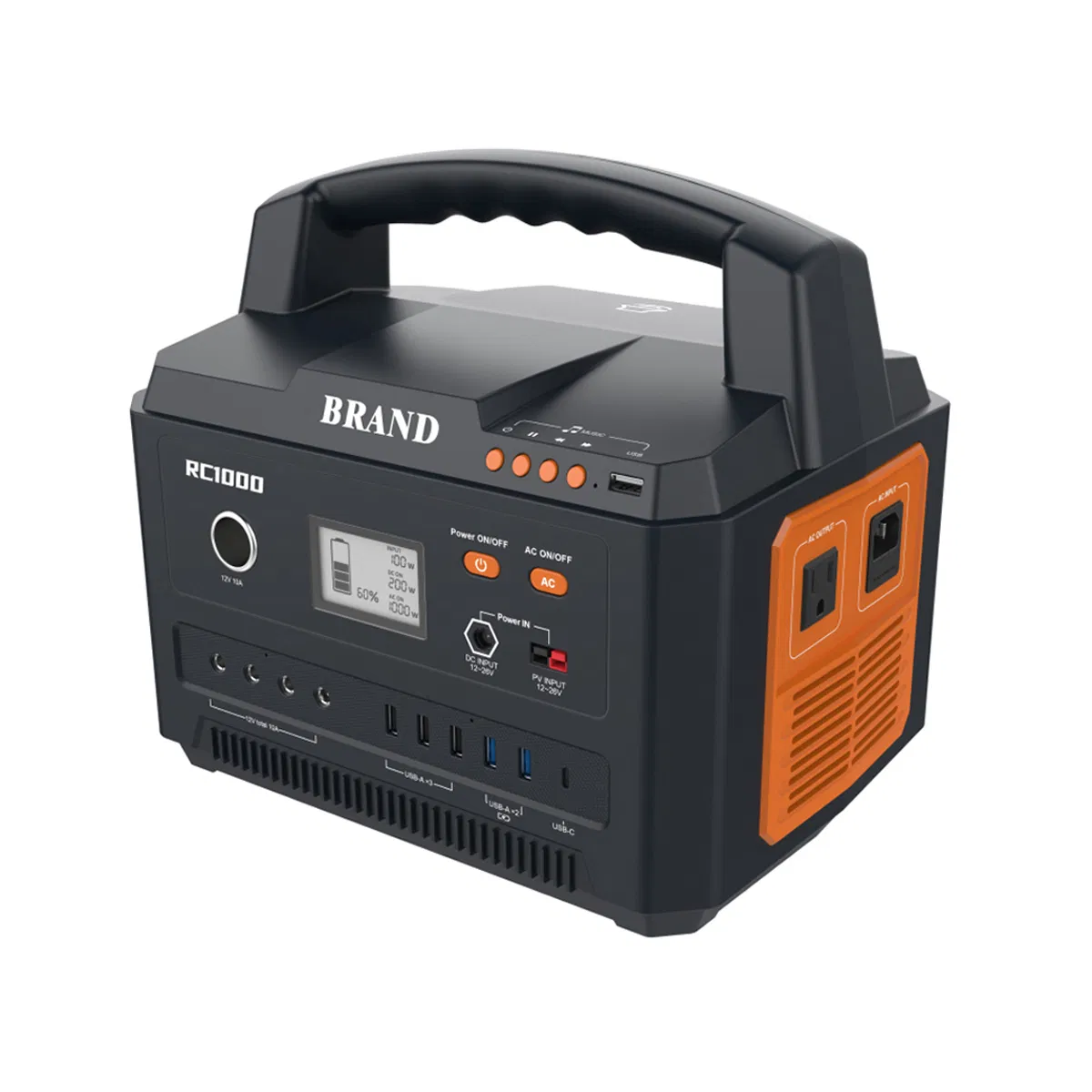 500W 1000W 220V محطة طاقة محمولة تعمل بالطاقة الشمسية ببطارية ليثيوم