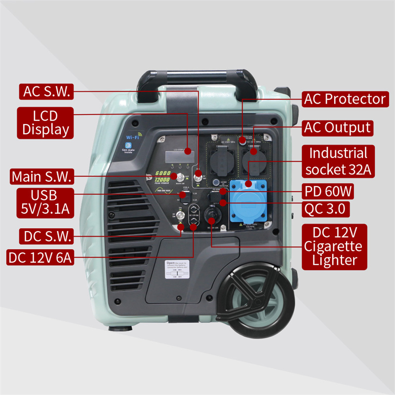 5000W 6000W محطة الطاقة الشمسية 6kw سعر محطة الطاقة المحمولة الطارئة