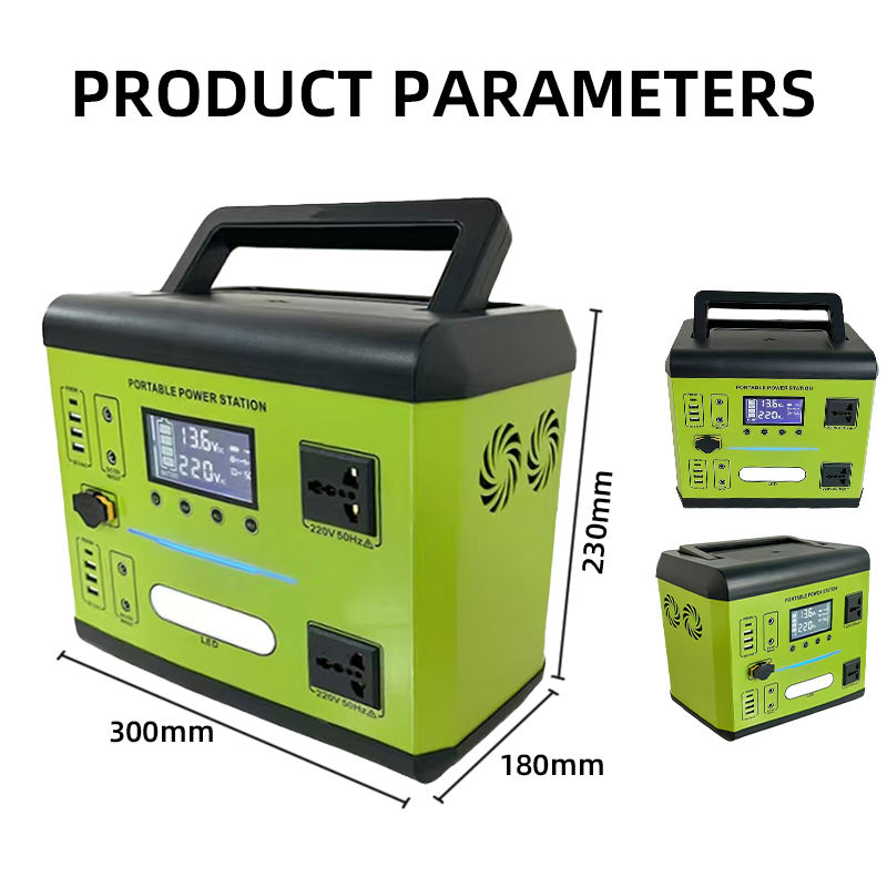 300W 600W 1100W جهاز تخزين الطاقة لمحطة الطاقة حزمة بطارية للتخييم في الهواء الطلق