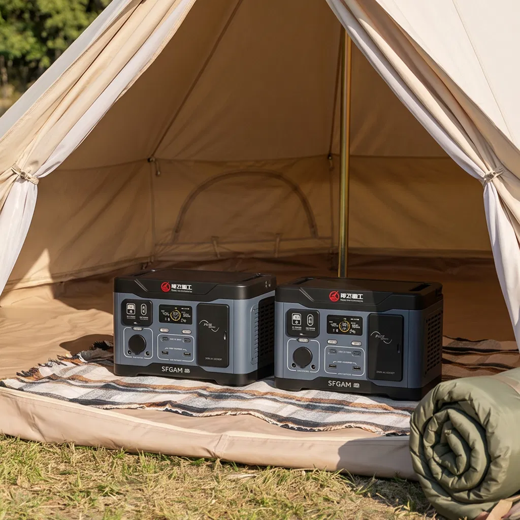 محطة طاقة محمولة 600W LiFePO4 بطارية للطوارئ المنزلية والتخييم في الهواء الطلق