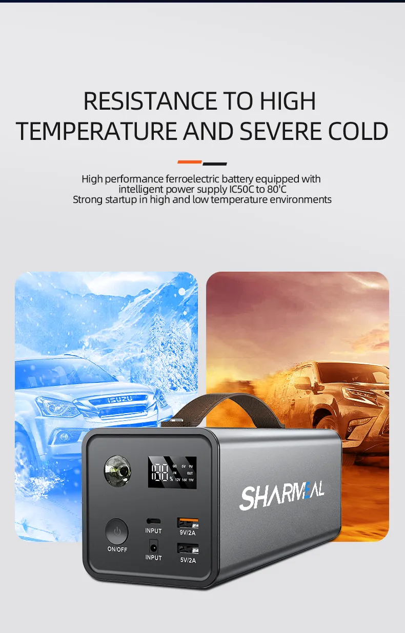 200W محطة طاقة محمولة، بنك طاقة مع مخرج تيار متردد للتخييم والطوارئ