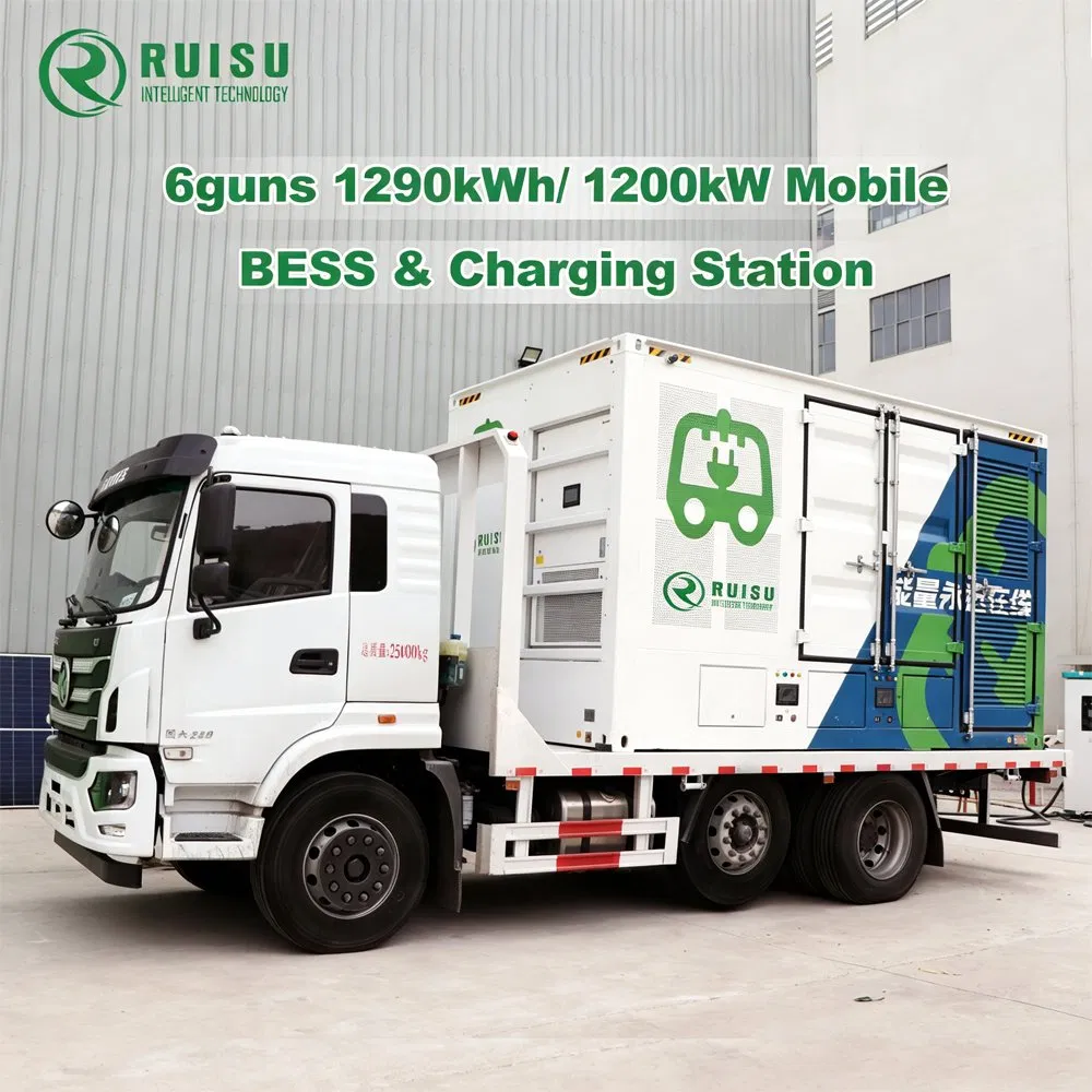 محطة طاقة محمولة 1.29mwh 1.2MW 1c نظام احتياطي للطاقة الخارجية لتزويد الطاقة للمشاريع
