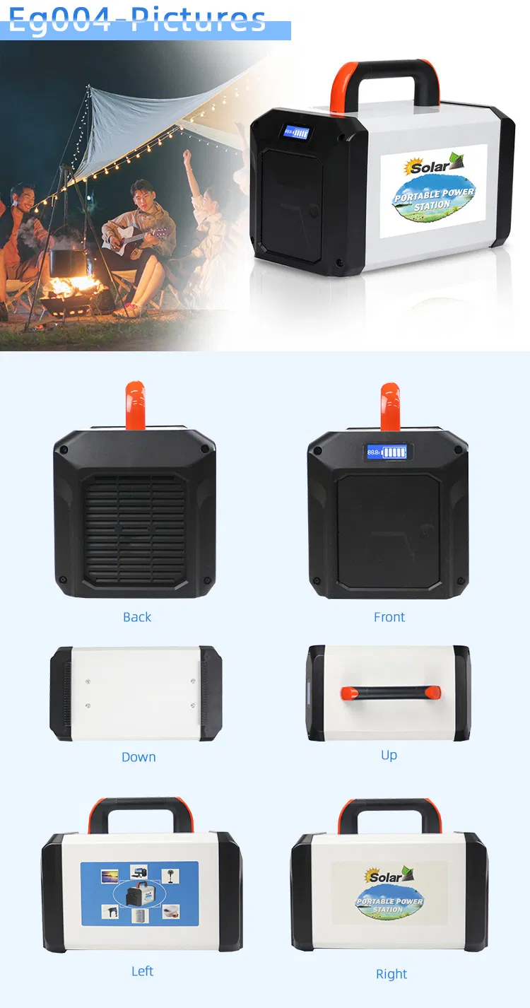 محطة طاقة شمسية احتياطية بطارية 500W 220V مولد شمسية ليثيوم صغير بنك طاقة محمول محطة شحن