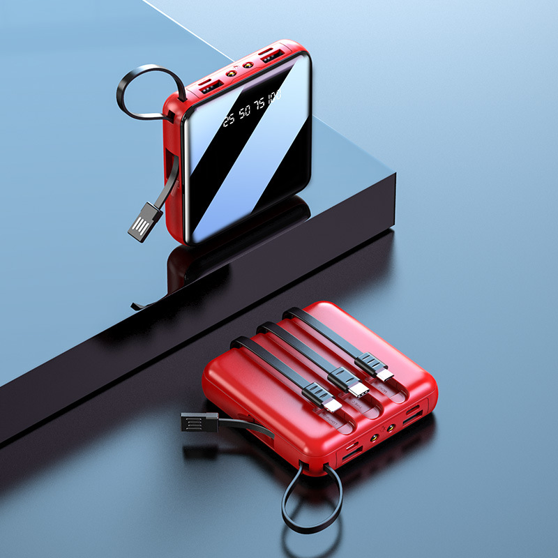 جديد شاحن محمول ميني 20000mAh بطارية ليثيوم عالية السعة مزدوجة USB شاشة رقمية محطة طاقة