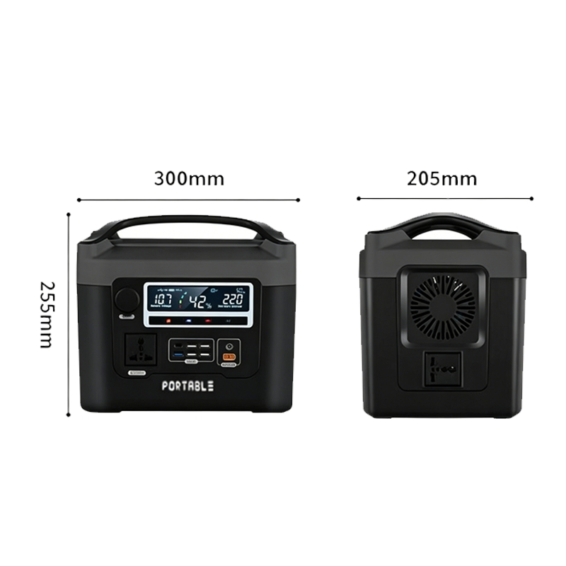 محطة طاقة محمولة 600wh بطارية ليثيوم أيون 100W لوحة شمسية منزلية مولد LED خارجي