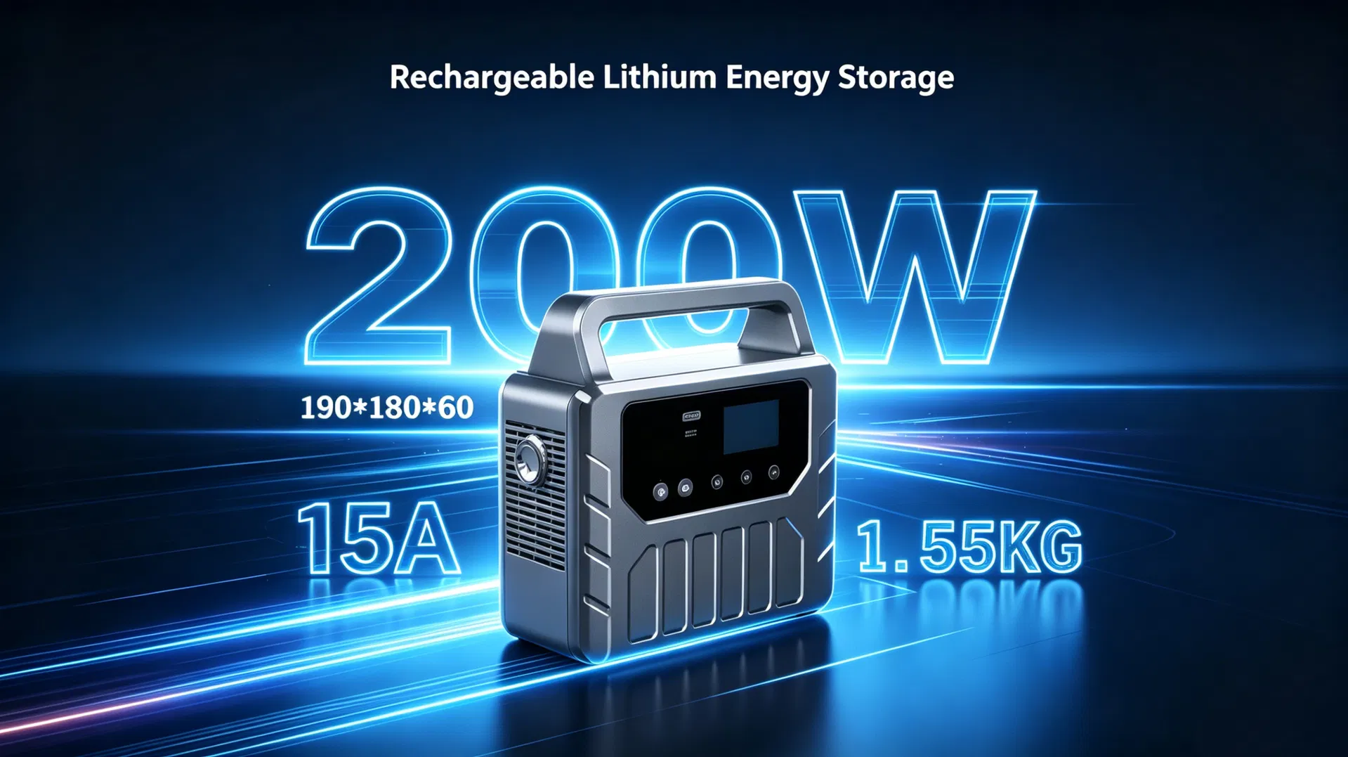 مولد طاقة شمسية خارجي صغير 200W محطة طاقة محمولة للطوارئ مخرج تيار مستمر
