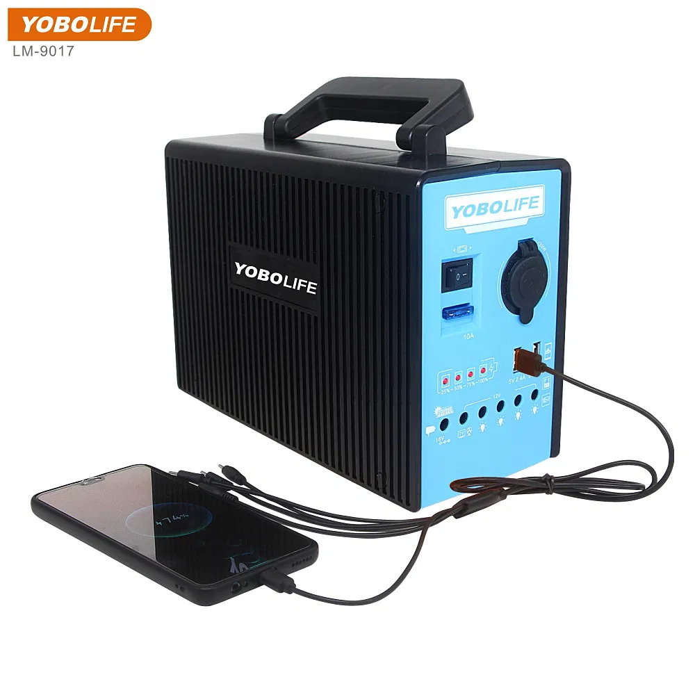 مولد جملة 12V 100W محطة طاقة محمولة صغيرة شاحن نظام الطاقة الشمسية / بنك طاقة خارجي / خرج شحن السيارة