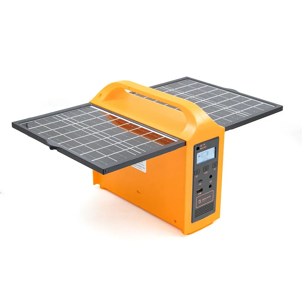 100-Watt محطة طاقة محمولة صغيرة للطوارئ في الهواء الطلق تعمل بالطاقة الشمسية مع الألواح الشمسية