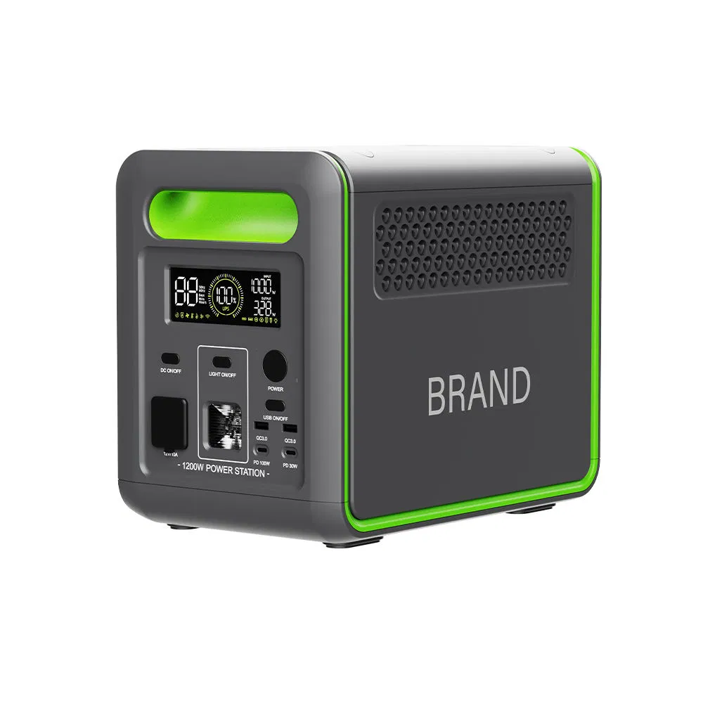 جملة الجملة 1200W محطة طاقة شمسية محمولة LiFePO4 مع نظام UPS