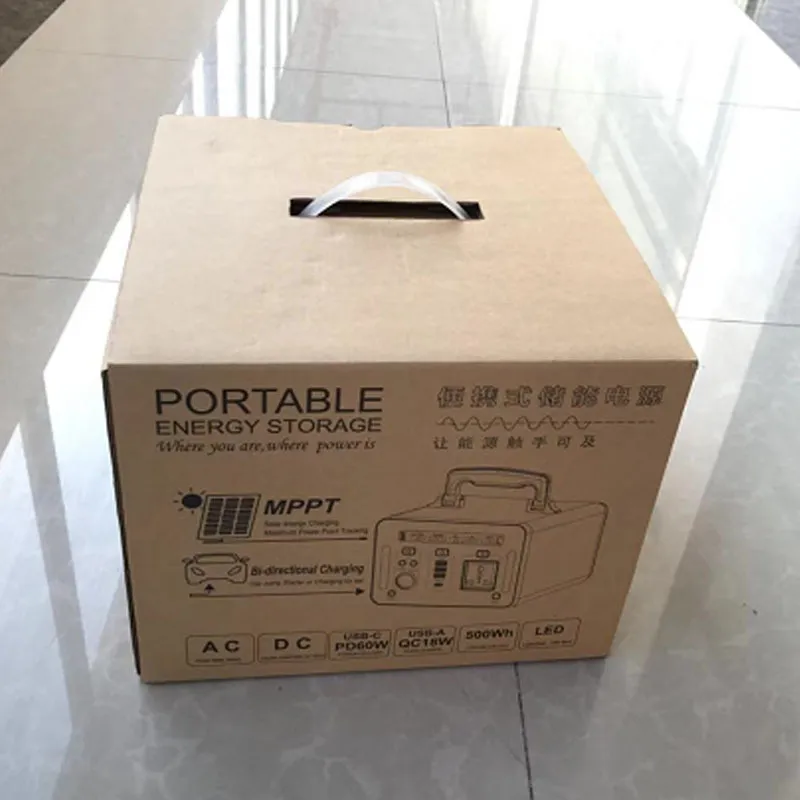 300wh شاحن شمسي مزود بالطاقة الكهربائية AC DC نظام إمداد الطاقة UPS محمول في الهواء الطلق