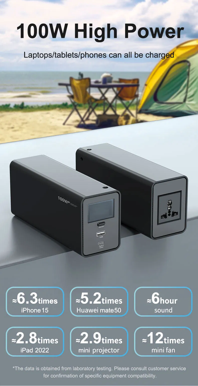 100W نظام شحن الطاقة الشمسية المحمولة الخارجية من UPS