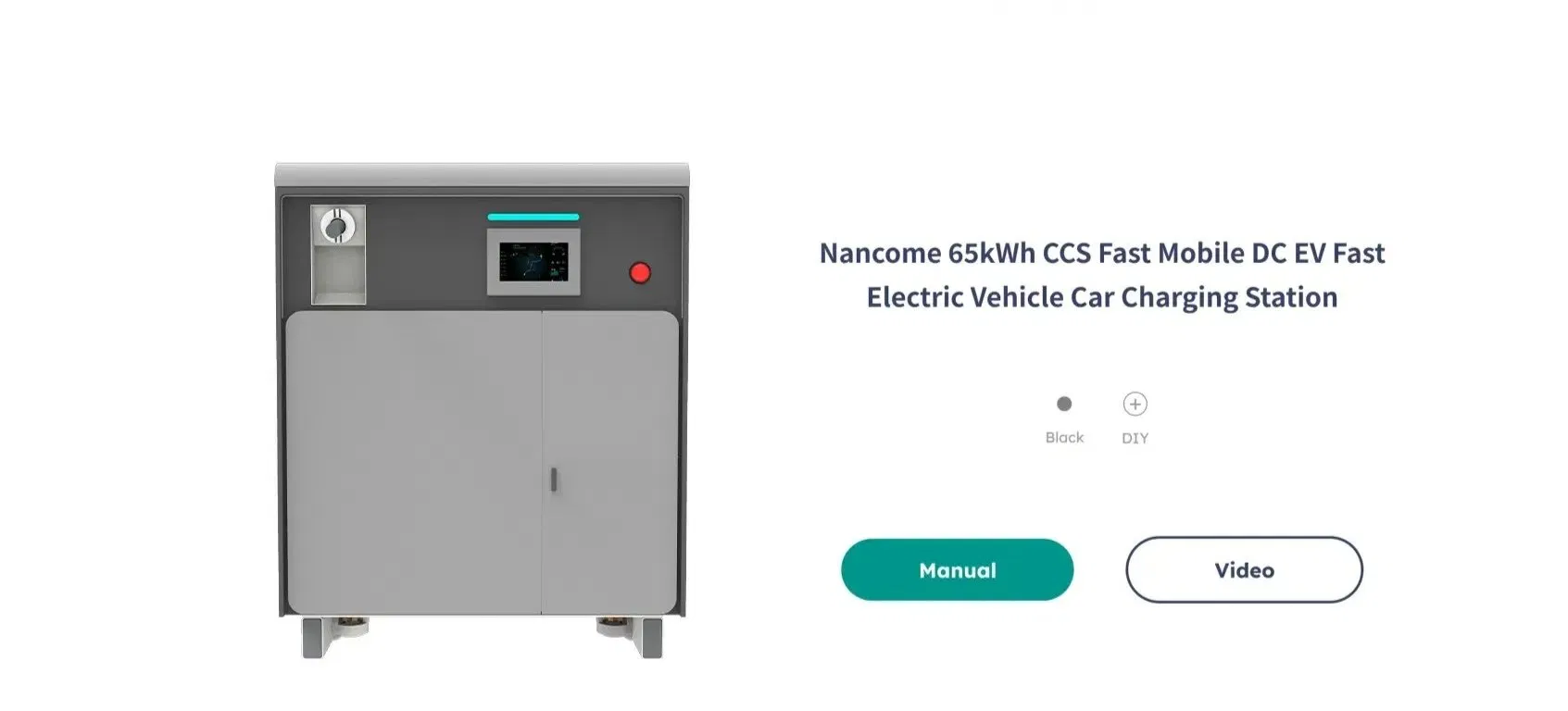 محطة شحن محمولة 100kwh لأساطيل النقل