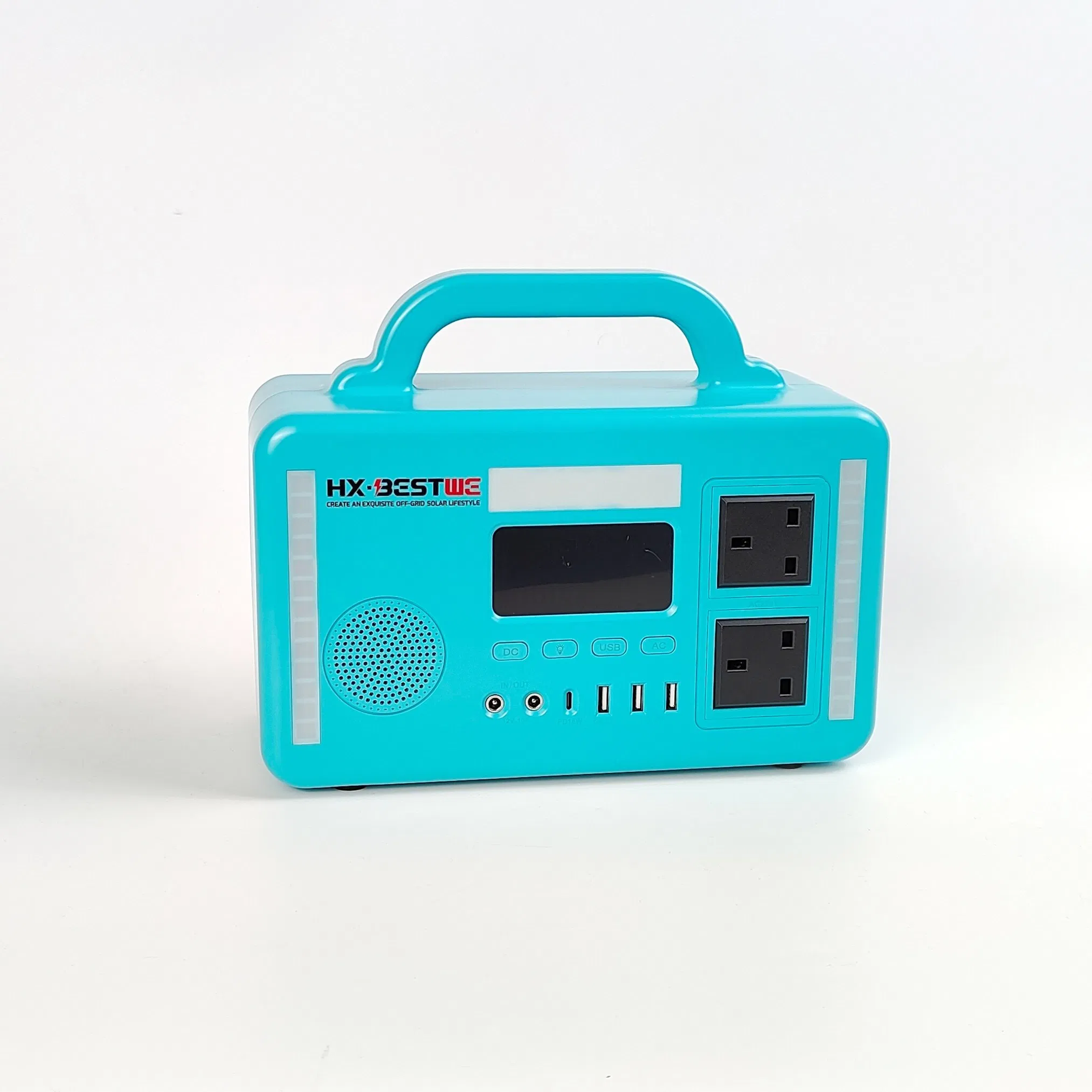 300W 100V 240V 50-60Hz مولد طاقة محمول متعدد الوظائف للطوارئ يعمل ببطارية ليثيوم محطة طاقة شمسية محمولة