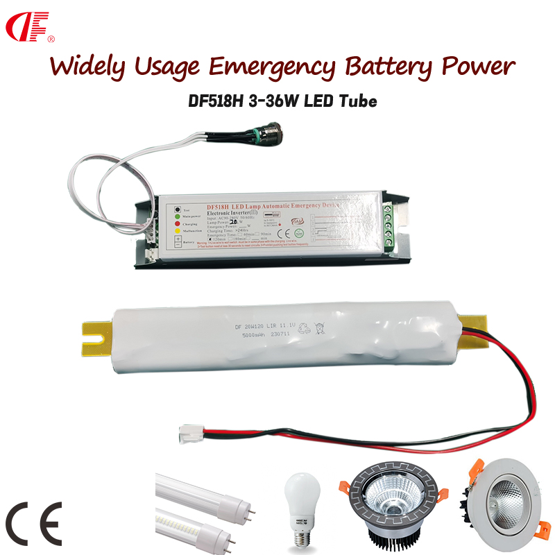 90-280V مصدر طاقة طوارئ مستخدم على نطاق واسع لمصابيح LED