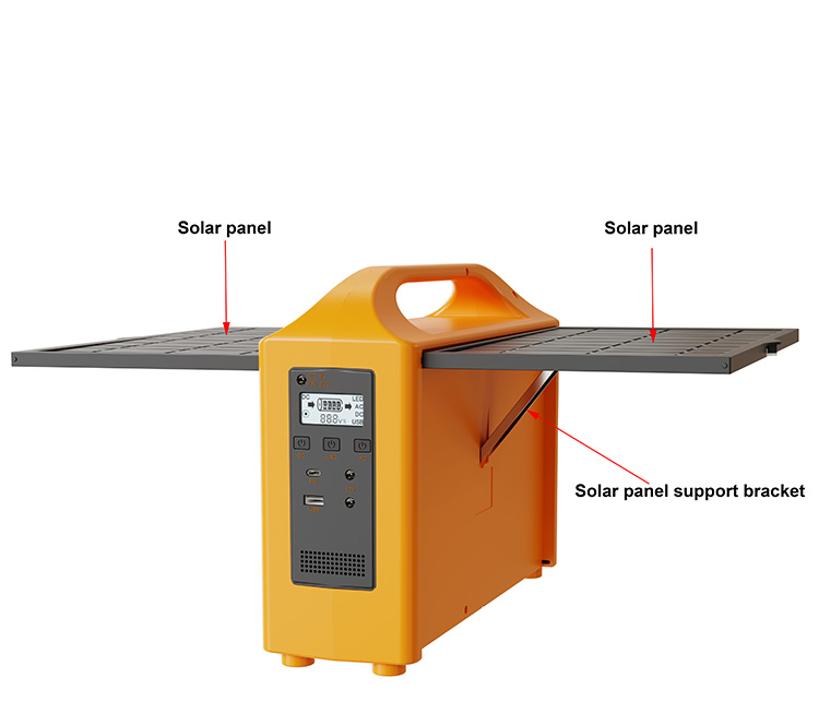أفضل مبيعات الطاقة المحمولة Station200W-2000W للاستخدام المنزلي 220V محطة الطاقة الشمسية البطارية الخارجية