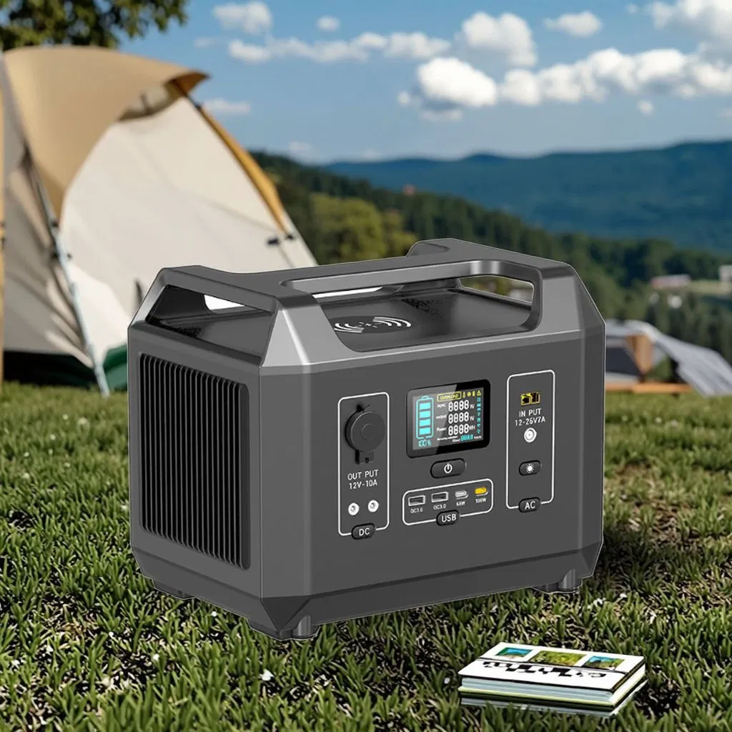 سعر المصنع 1200W 1008wh LiFePO4 محطة طاقة محمولة لاسلكية مولد طاقة شمسية خارجي بطارية للسيارة المنزل في الهواء الطلق