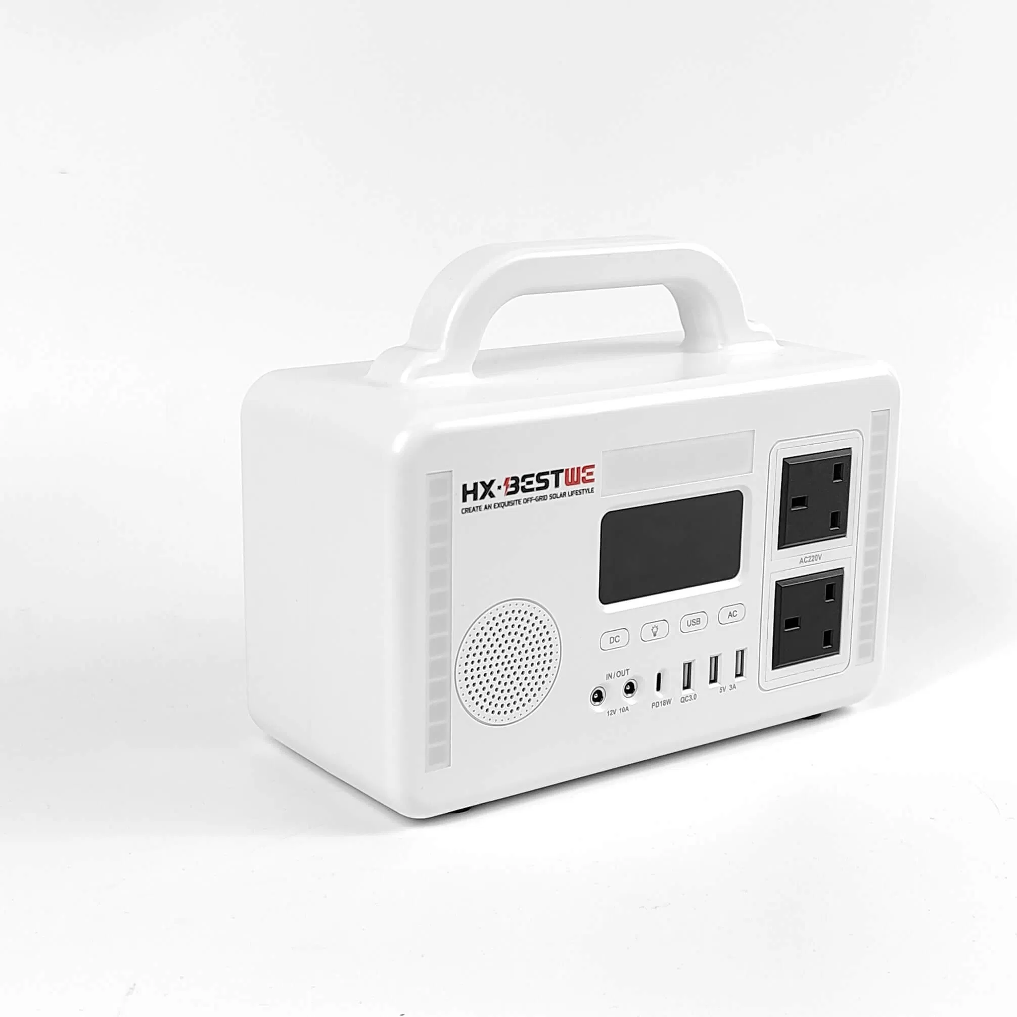 300W 100V 240V 50-60Hz مولد طاقة محمول متعدد الوظائف للطوارئ يعمل ببطارية ليثيوم محطة طاقة شمسية محمولة