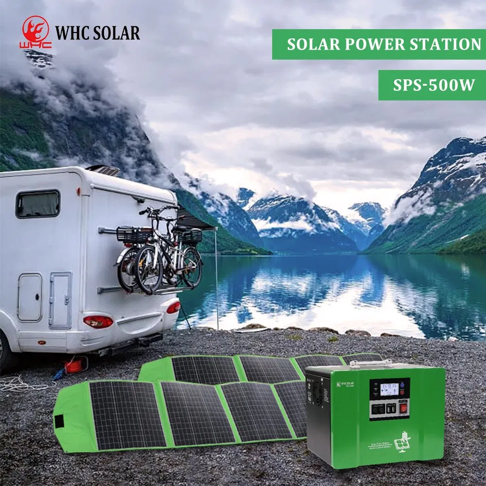 وحدة الطاقة الشمسية الصغيرة من وِهك 500W مزود الطاقة المحمولة الخارجية