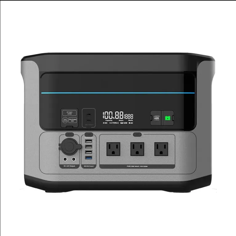 2200W محطة طاقة محمولة عالية السعة، 2048wh LiFePO4, 6 منافذ الإخراج، شحن بالطاقة الشمسية، بدء تشغيل السيارة، استخدام طارئ