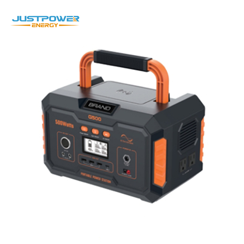 مولد شحن سريع لاسلكي بالطاقة الشمسية 500W 220V LiFePO4 بنك طاقة محمول بالبطارية الشمسية
