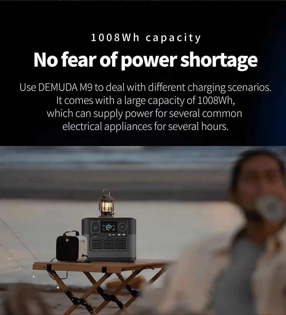 جهاز شحن محمول 1200W محطة طاقة UPS LiFePO4