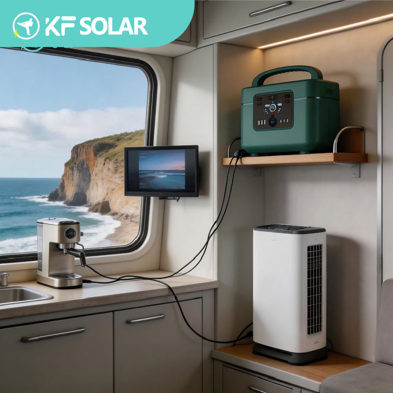 كيه إف سولار 220V110V محطة الطاقة الشمسية 1200W محطة الطاقة المحمولة