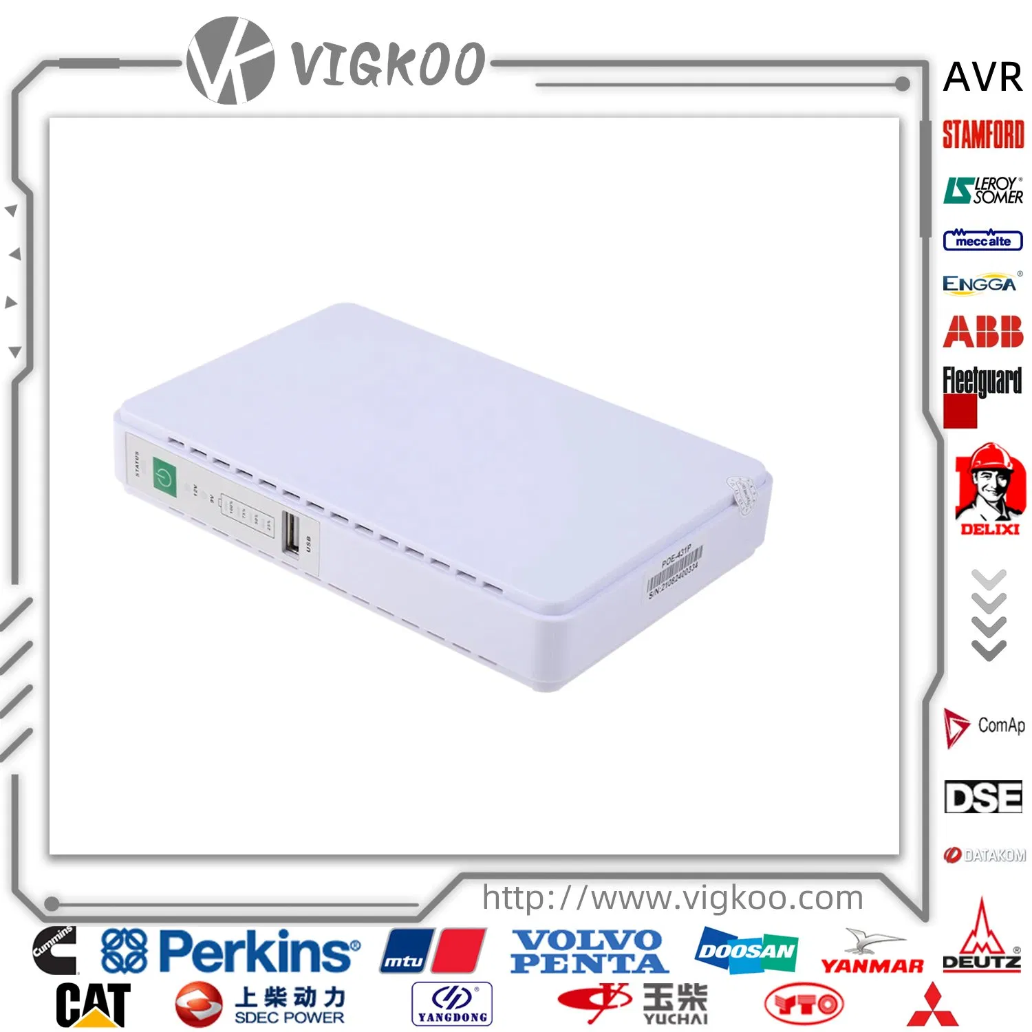 12V-2A مصدر طاقة غير منقطع للواي فاي، جهاز التوجيه، المودم، كاميرا الأمان